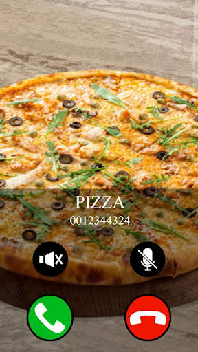 fake call and sms pizza game screenshot 1