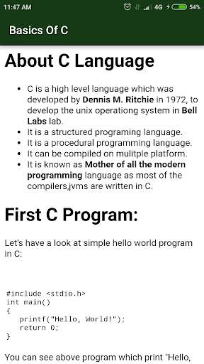 C Language скриншот 3