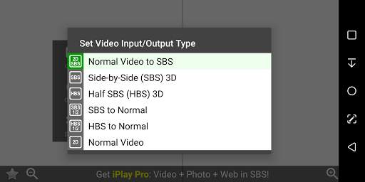 iPlay VR Player SBS 3D Video screenshot 2