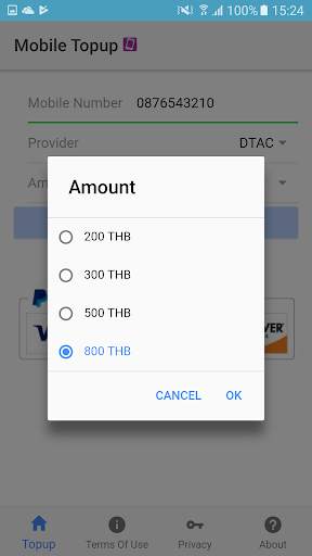 Mobile Top Up Thailand screenshot 3