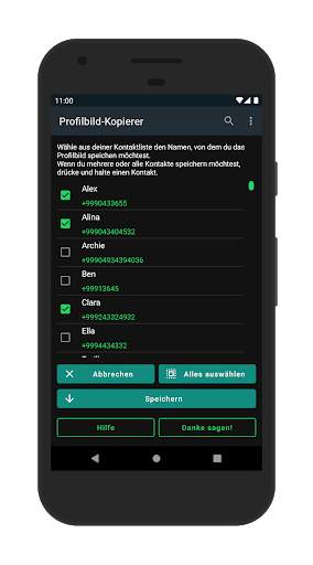 Profilbild in Galerie speichern screenshot 2