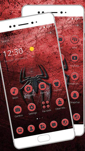 Black Cool Spider Theme screenshot 3
