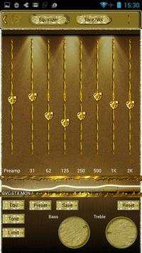 Poweramp Skin Dorado Gold screenshot 4