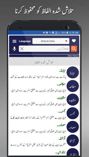 Offline Urdu Lughat – Urdu to Urdu Dictionary screenshot 9
