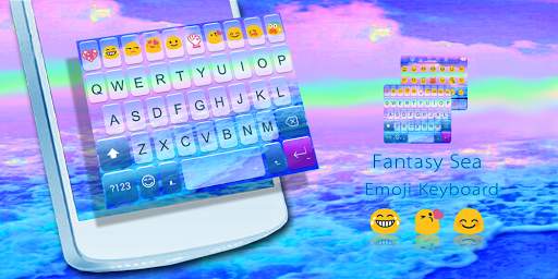 Fantasy Sea Theme – Emoji Keyboard 🌊 screenshot 8