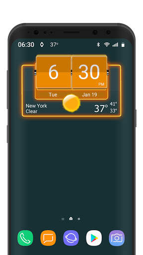 3D Flip Clock Theme Pack 05 screenshot 3