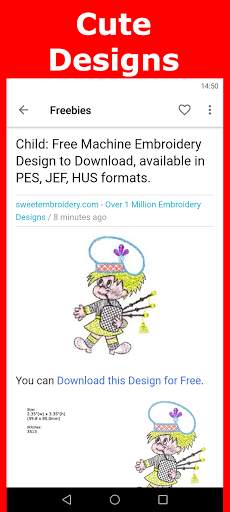 Free Embroidery Designs in PES, JEF, HUS formats screenshot 5