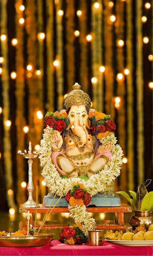 Lord Ganesha Live Wallpaper HD screenshot 1