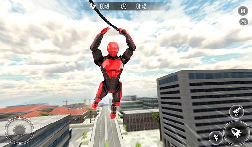 Flying Robot Rope Hero-Army Robot Hero Game screenshot 6