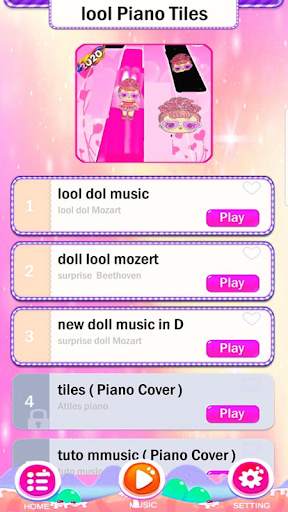 Magic piano tiles  Surprise game dolls screenshot 1