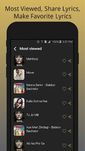 Lyricals - Free Songs Lyrics screenshot 3