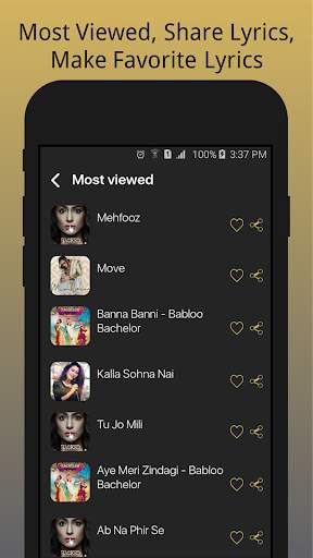 Lyricals - Free Songs Lyrics screenshot 3