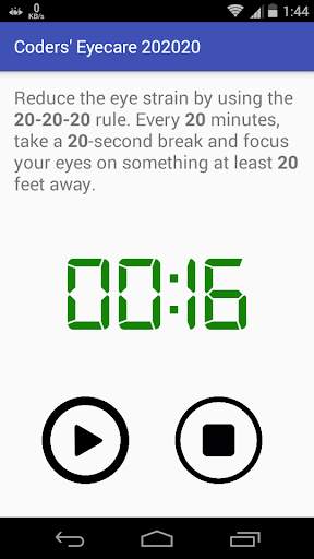 20-20-20 Reminder Lite screenshot 4