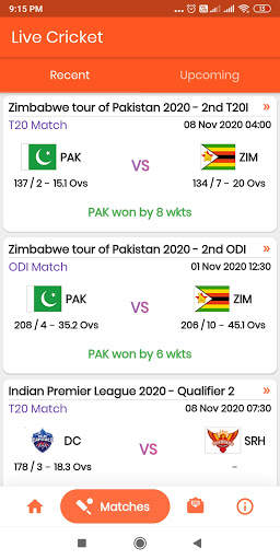 Cricket India Live : Live matches and Scores App screenshot 2
