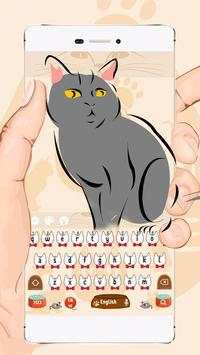 Cute Cat Keyboard Theme screenshot 1