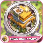 New COC base for town hall 7 icon