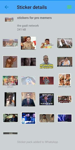gaali meme Stickers - WAStickersApps screenshot 7