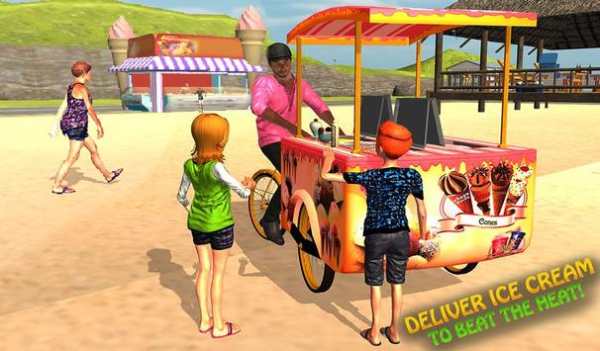 Pantai toko es krim anak pengiriman game screenshot 12