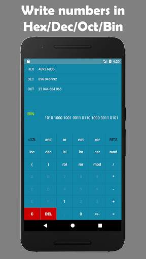 Programmer's calculator - BitCalculator screenshot 2