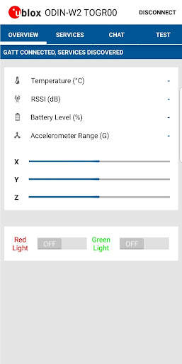u-blox BLE screenshot 2
