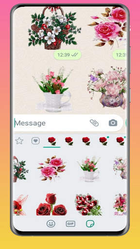 Animated  Flowers Stickers For WhatsApp screenshot 4