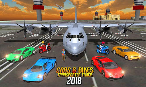 Cargo Airplane: Car Transporter Truck Driving Game screenshot 1