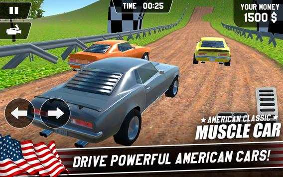 American Classic Muscle Car Driving screenshot 1