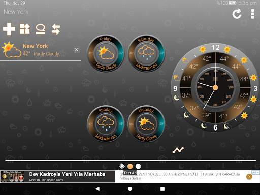 Weather Clock 4 تصوير الشاشة
