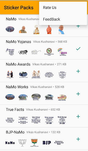 NaMo Stickers for Whatsapp screenshot 4