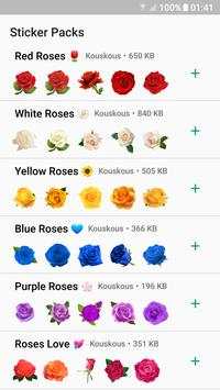 Roses Sticker Packs for WhatsApp - WAStickerApps screenshot 1