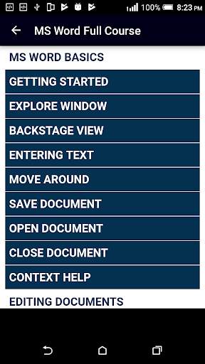 Learn MS Word (Basic & Advance) screenshot 1