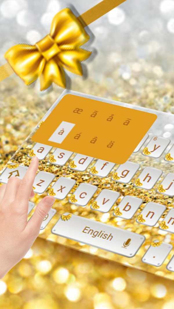 Gold diamond keyboard screenshot 3