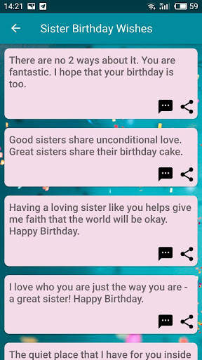 Birthday Messages and Birthday Wishes screenshot 2