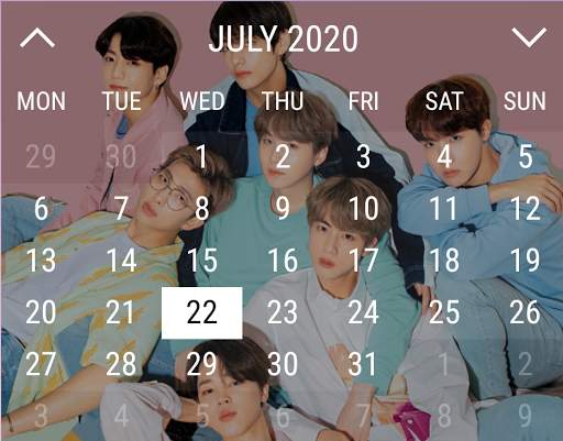 BTS Calendar Widget screenshot 5