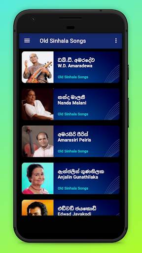 Popular Old Sinhala Songs - Sinhala Parani Geetha screenshot 2