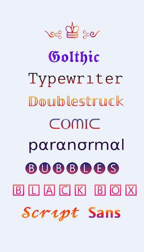 Fonts - Fancy Fonts Art screenshot 1