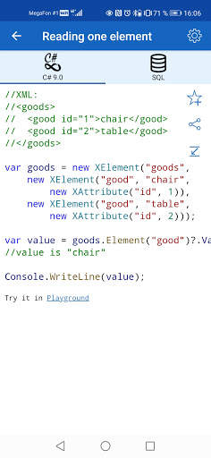 C# 9 & SQL screenshot 2