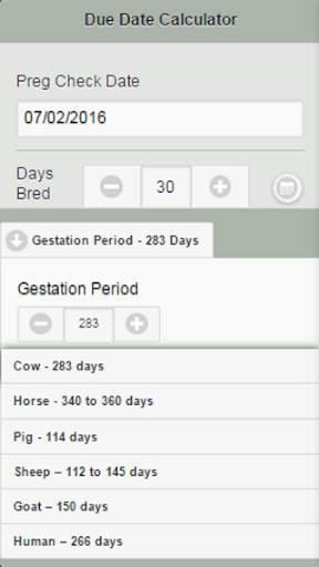 Due Date Calculator 2 تصوير الشاشة