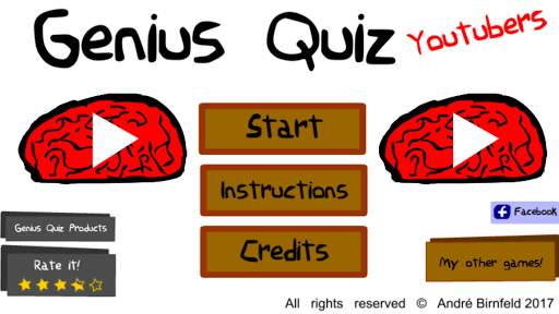 Genius Quiz Youtubers - Smart Brain Trivia Game screenshot 1