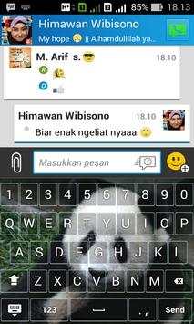 Tema Keyboard Panda Lucu screenshot 2
