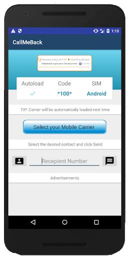 CallMeBack App (WorldWide) screenshot 1