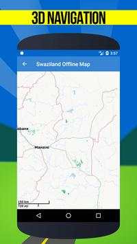 🌏 GPS Maps of Swaziland : Offline Map Navigation screenshot 1