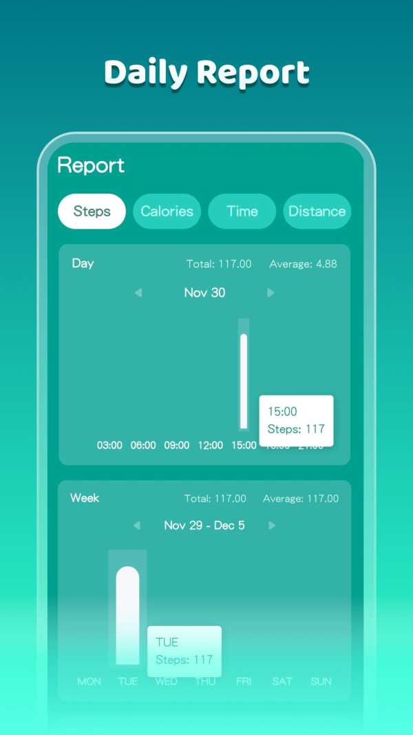 Lucky Step-Walking Tracker screenshot 2