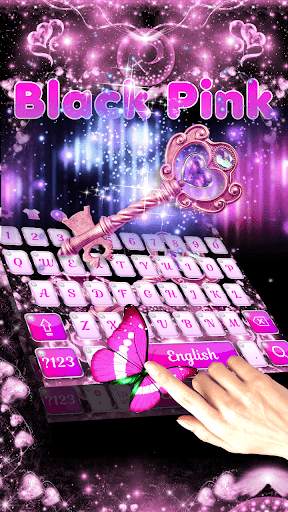 Black Pink Keyboard Theme screenshot 3