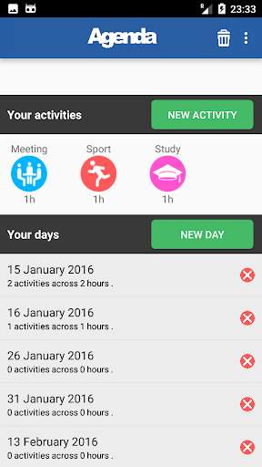 Agenda Planner Organizer 1 تصوير الشاشة