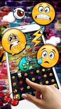 खोपड़ी भित्तिचित्र कीबोर्ड थीम स्क्रीनशॉट 3