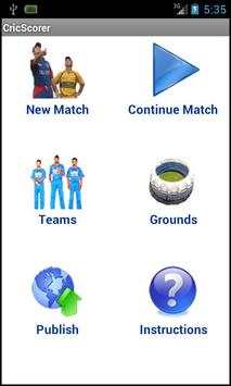 Cricket Scorer screenshot 1