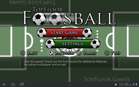 TopFloor Foosball LITE screenshot 1