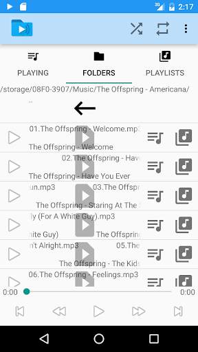 Folder Music Player screenshot 1