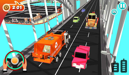Urban Garbage Truck Driving - Waste Transporter screenshot 9